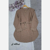 شومیز مانتو یقه گرد جنس لاریس در رنگبندی متنوع