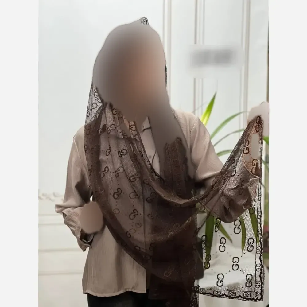 شال تور دانتل مجلسی ابعاد 180 در 70 سانتیمتر
