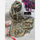 شال نخی اسلپ طرحدار مدل بهدخت ابعاد 180 در 67 سانتیمتر