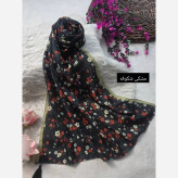 شال نخی اسلپ طرحدار مدل بهدخت ابعاد 180 در 67 سانتیمتر