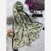 شال نخی اسلپ طرحدار مدل بهدخت ابعاد 180 در 67 سانتیمتر