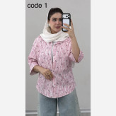 شومیز زنانه مدل میونا جنس ینزی نگین دار فری سایز 36 تا 46