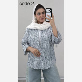 شومیز زنانه مدل میونا جنس ینزی نگین دار فری سایز 36 تا 46