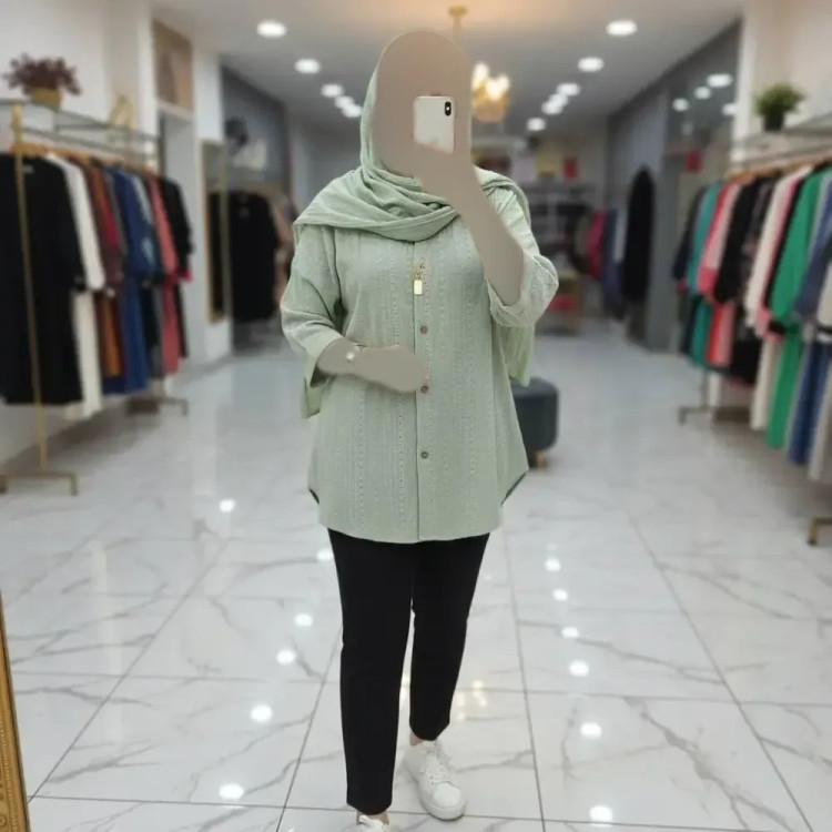 شومیز مراکشی کوک دوزی درجه یک خنک سایزبندی
