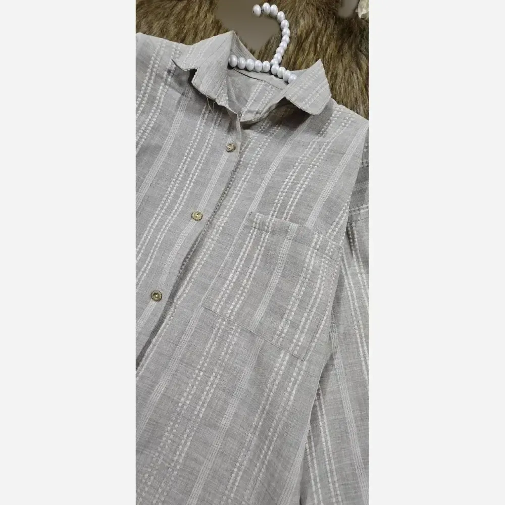 شومیز کوک دوزی مهدیس رنگ کرم فری سایز مناسب تا 46