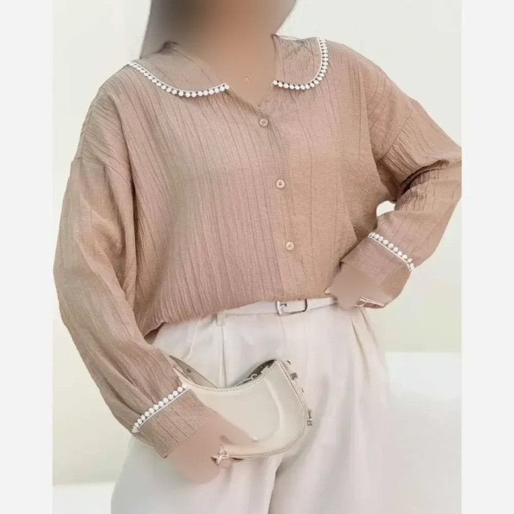 شومیز شیشه ای یسنا جنس درجه یک فری سایز مناسب سایز 38 تا 48