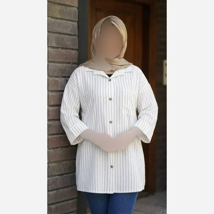 شومیز مانتویی مراکشی دیپلمات درجه یک فری سایز 38 تا 50