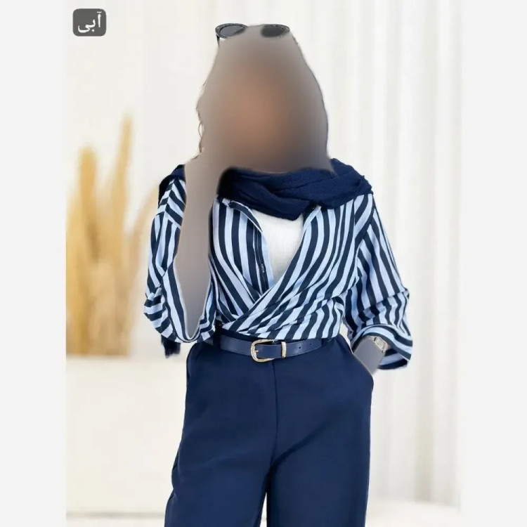 ست تاپ شلوارک زنانه ویسکوز فلامنت فول کش رنگ طلایی فری سایز