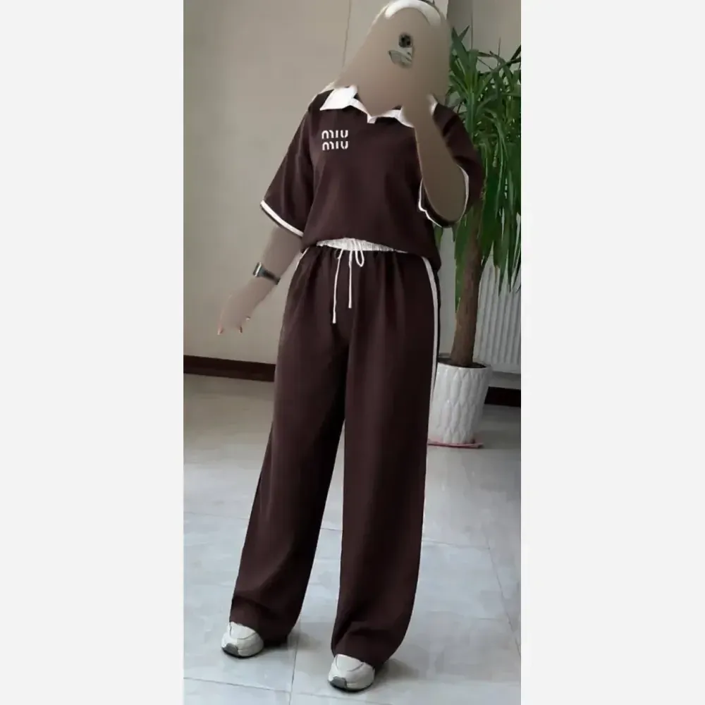 ست تیشرت و شلوار مازراتی زنانه درجه یک سایز 38 تا 48