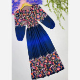ساحلی زنانه سیمین جنس نخ ایرانی سایز 38 تا 50 رنگ سورمه ای و کله غازی