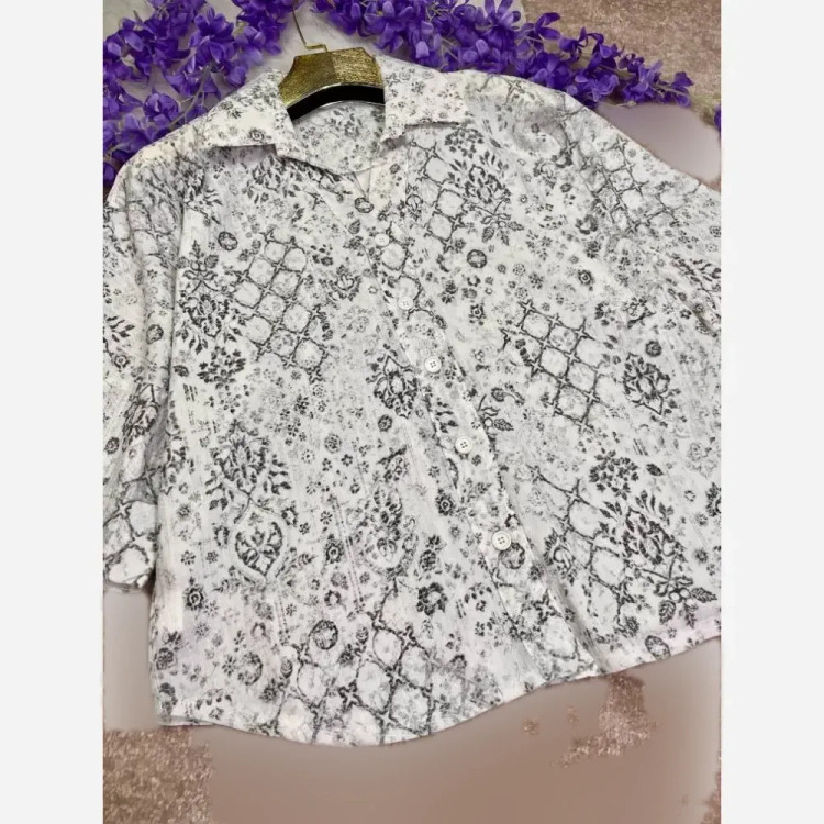 شومیز زنانه کنف کشی مدل سوگل سایز 40 تا 50 رنگی
