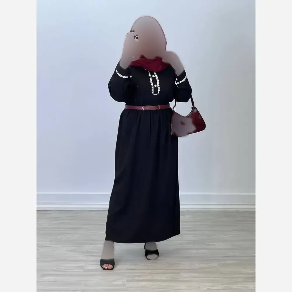 ست شومیز و دامن و کمربند آرامیس جنس آیوا کوک دوزی فری سایز