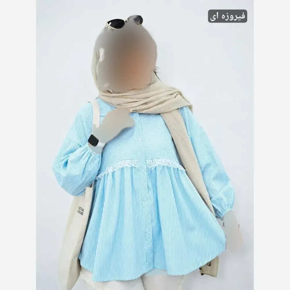 مانتو عروسکی لینن نخ اعلا خرجکار گیپوری فری سایز