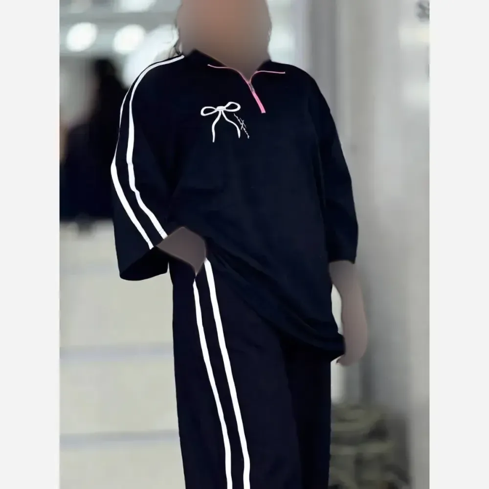 ست ژاله نخ پنبه کیفیت بالا فری سایز 38 تا 46 رنگبندی سفید مشکی صورتی مشکی
