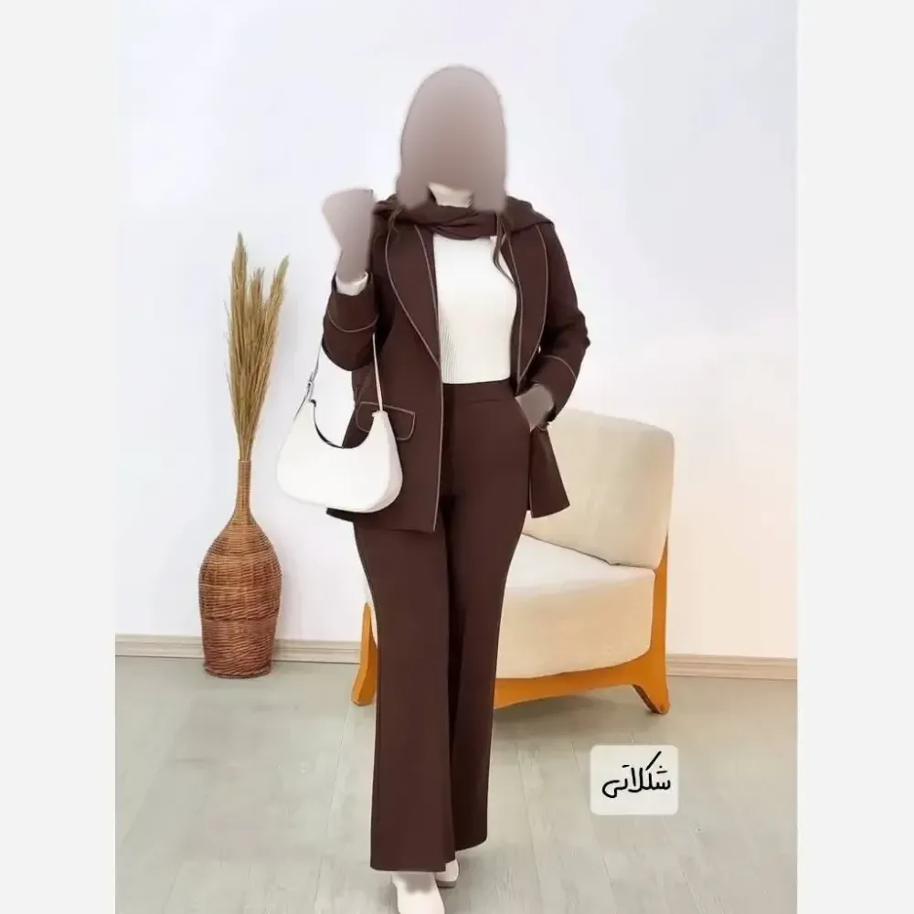 کت و شلوار مازراتی همتا در رنگ های نسکافه ای، خاکی و شکلاتی در سایزهای یک و دو