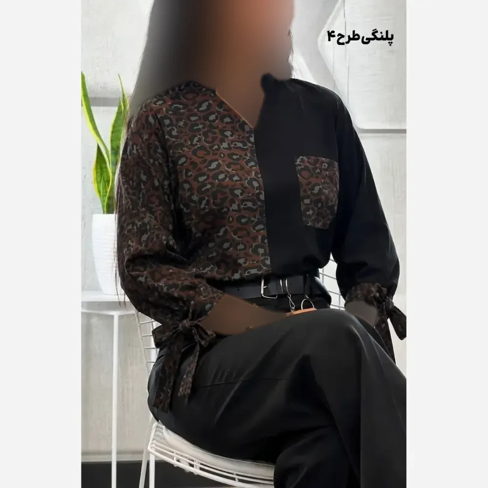 شومیز طرحدار نجلا کرپ بوگاتی زنانه سایز 38 تا 50