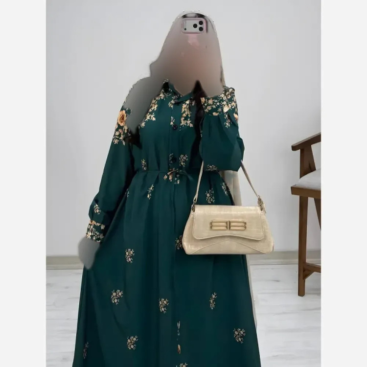 پیراهن ساحلی رز کرپ بوگاتی فری سایز 38 تا 46