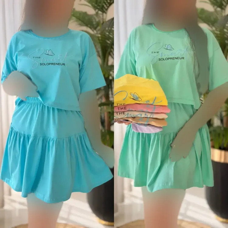 ست ساشا زنانه پنبه درجه یک فری سایز در رنگبندی متنوع