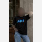 تیشرت باکسی ART پنبه 100٪ فری سایز زنانه اورسایز شیک