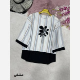 شومیز گلدوزی پرنسا لنین بیسکویتی فری سایز 38 تا 46