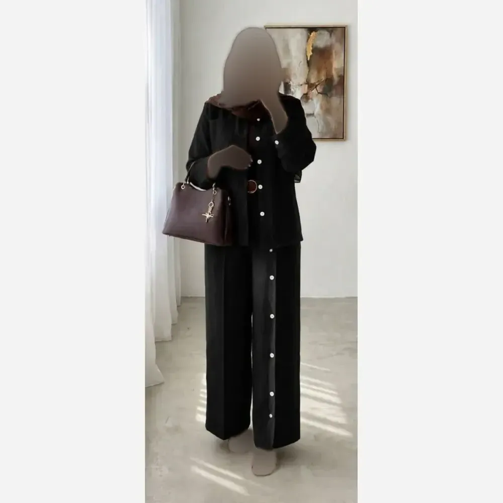 ست شومیز و شلوار زنانه مدل گلرخ جنس دبل عنکبوتی سایز فری 36 تا 46