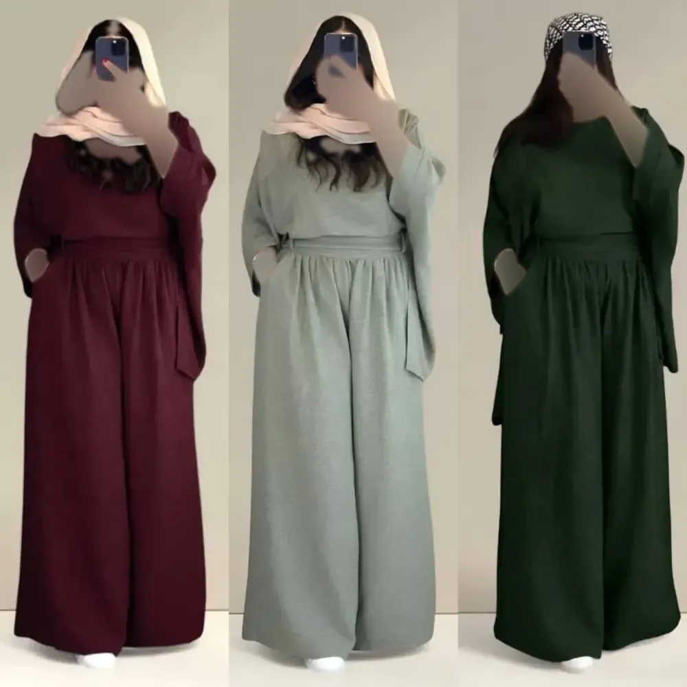 ست شومیز و شلوار زنانه جنس شانتون فری سایز