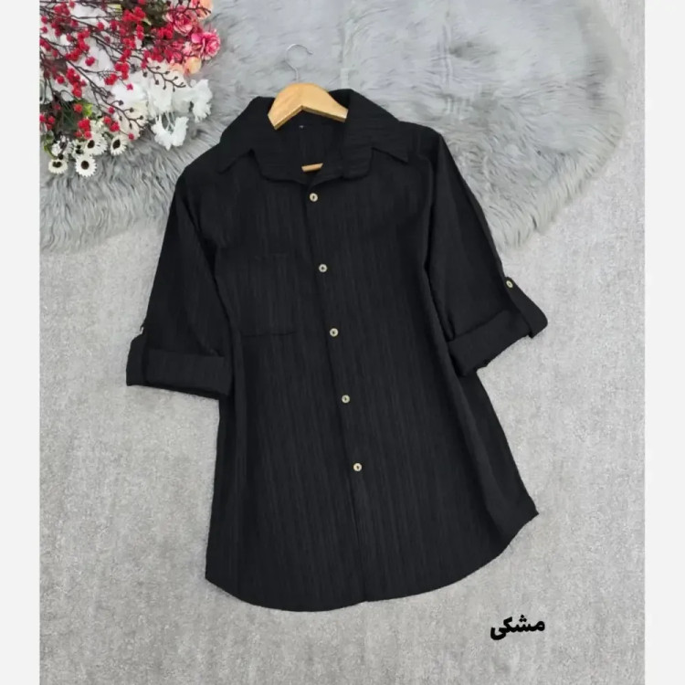 شومیز کراش پاگن دار خنک و سبک زنانه سایز یک و دو جنس کراش اعلا
