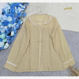شومیز شیشه ای یسنا فری سایز مناسب 38 تا 48 درجه یک