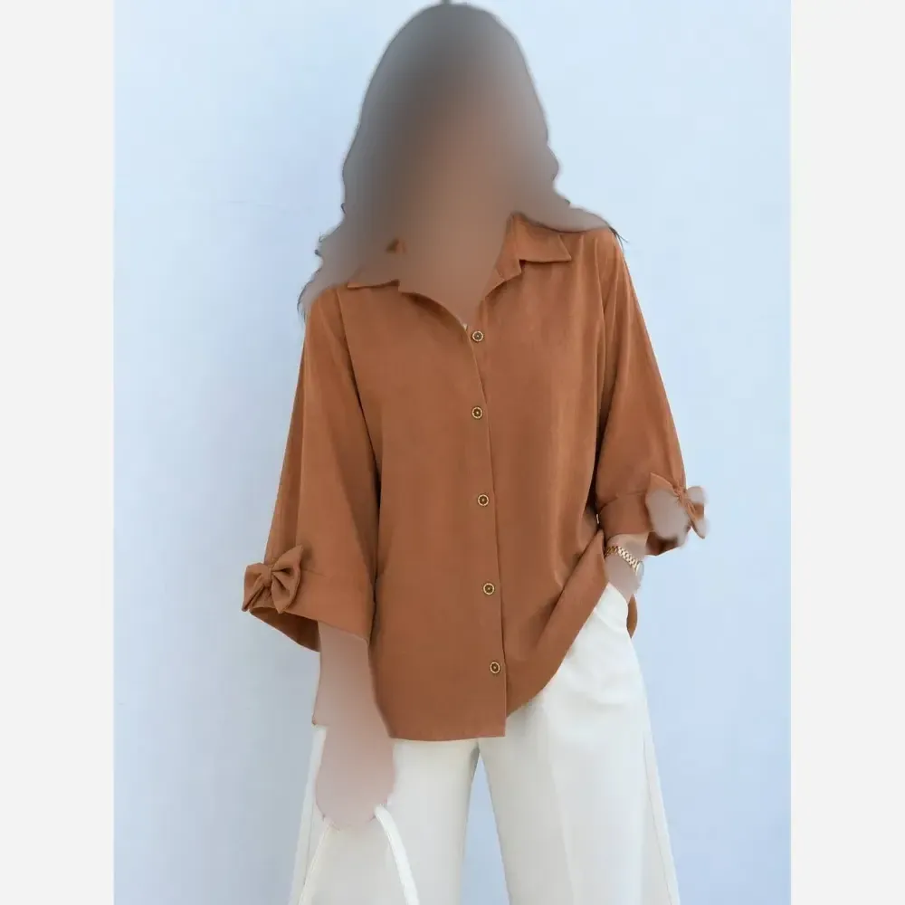شومیز باکسی لینن درجه یک زنانه رنگ مشکی و سبز پسته ای فری سایز تا 48