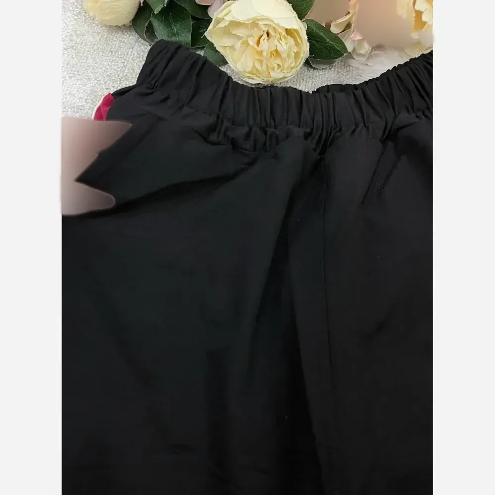 ست دو تیکه تیشرت و شلوار بگ گلکسی نخ پنبه زنانه فری سایز تا 48 رنگ طوسی و کرم