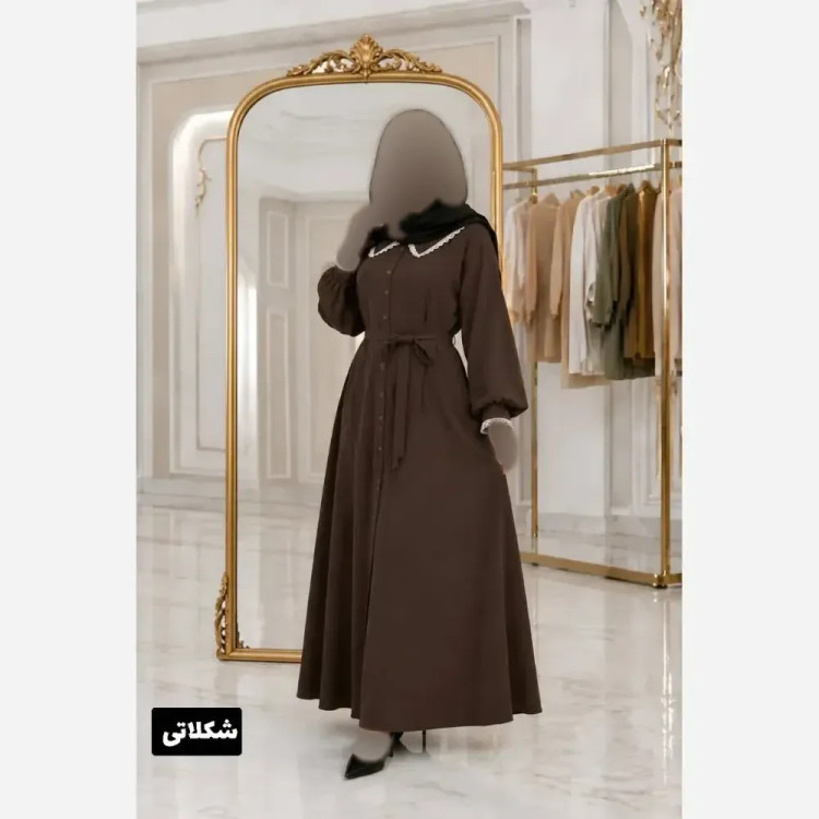 مانتو بلند زنانه مدل فرشته جنس بزایاق ریزشی سایز فری تا 48