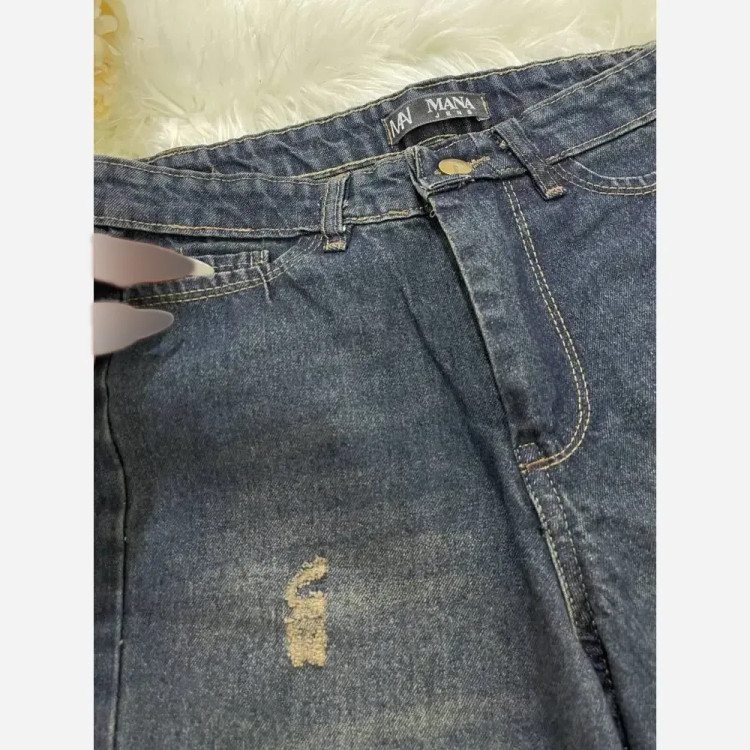 شلوار بگ جین درجه یک زنانه مدل شافل سایز 38 تا 48