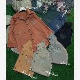شومیز جیب نگین کتان جنس کتان اعلا وارداتی فری سایز 38 تا 46