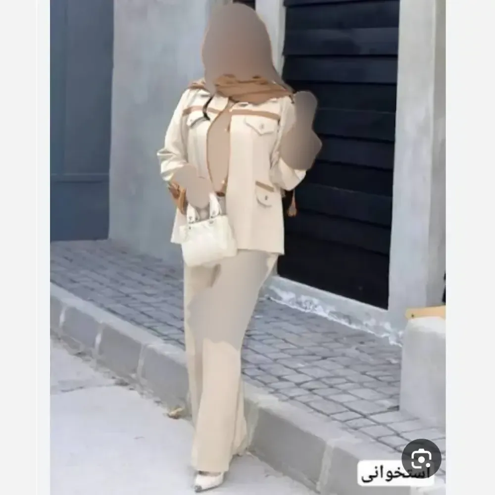 ست 2 تیکه زنانه دلداده جنس سوپرمازراتی اعلا سایز 38 تا 46