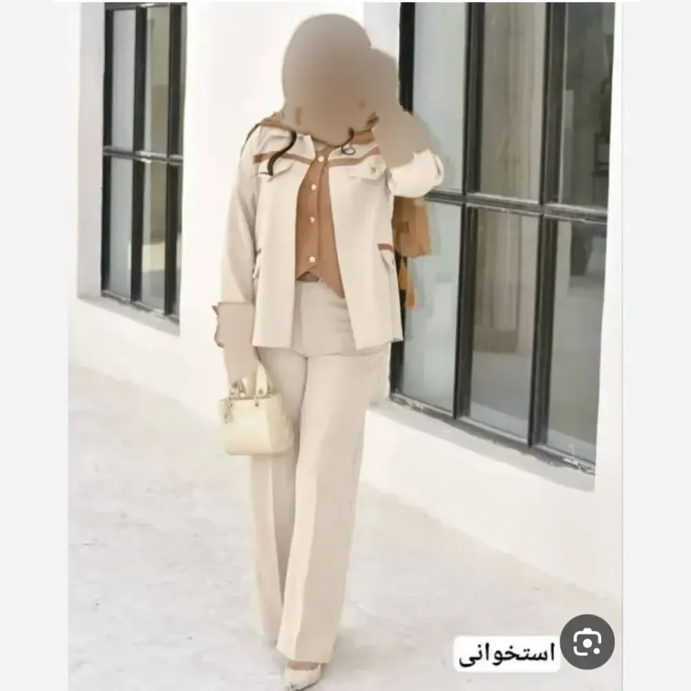 ست 2 تیکه زنانه دلداده جنس سوپرمازراتی اعلا سایز 38 تا 46