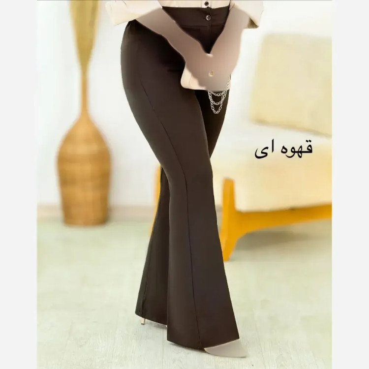 شلوار مازراتی زنانه مدل سهیلا قد 100 رنگ مشکی و نسکافه ای سایز 38 تا 50