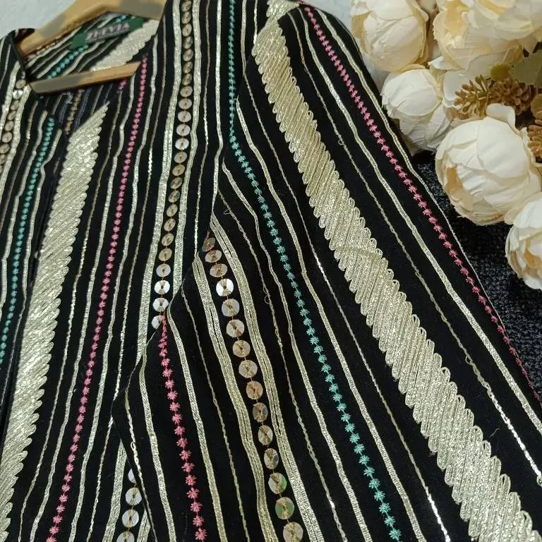 کت طرح دار زنانه جنس تافته درجه یک فری سایز