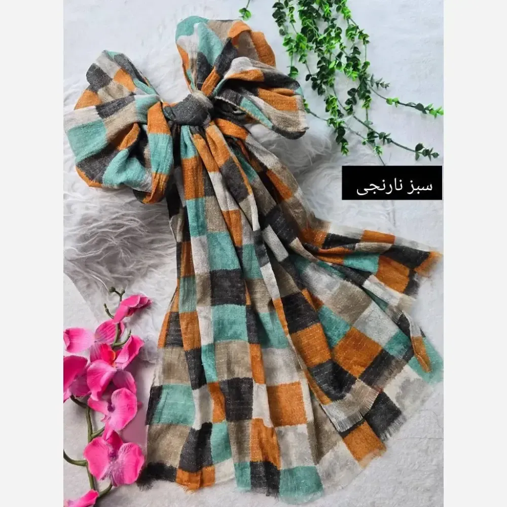 شال ماه تاج کریشه سافت برشکا ابعاد 195x58 فری سایز