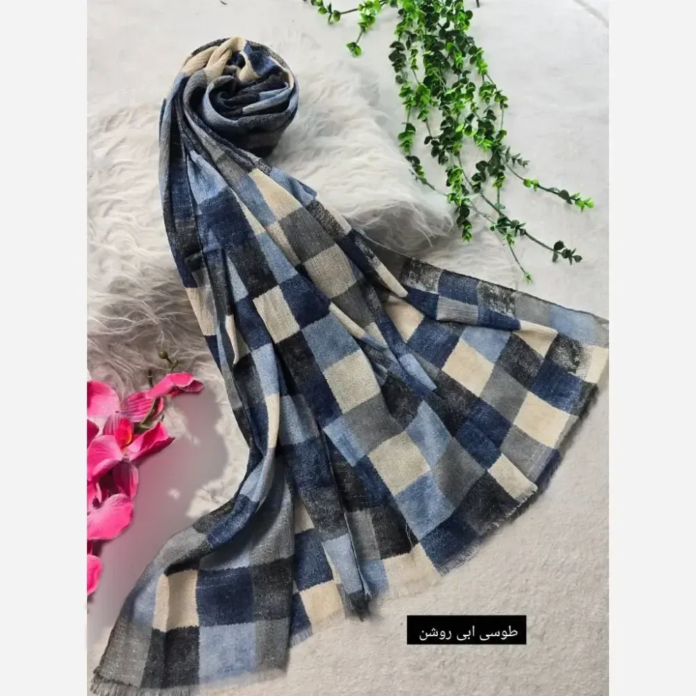 شال ماه تاج کریشه سافت برشکا ابعاد 195x58 فری سایز