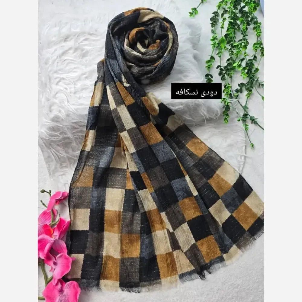 شال ماه تاج کریشه سافت برشکا ابعاد 195x58 فری سایز