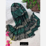 شال مصری نخ سانسفور ابعاد 182*70 فری سایز رنگبندی سرمه، زرشکی، کرم نارنجی، طوسی نارنجی