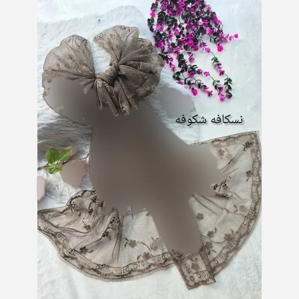شال تور دانتل با حاشیه دانتل طرحدار در رنگ بندی متنوع فری سایز