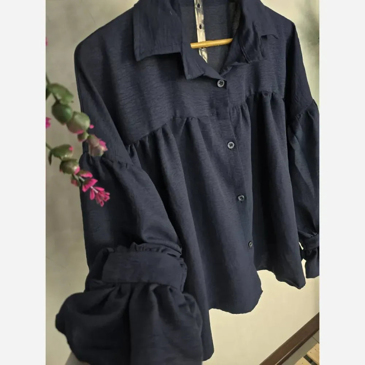 شومیز باکسی پنبه سوپر طرح ابرو بادی فری سایز 36 تا 48