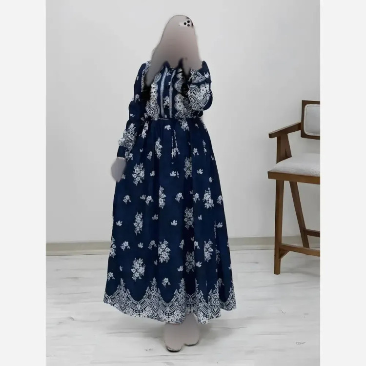 پیراهن ساحلی زنانه زنبق فلورنخ درجه یک فری سایز مشکی سورمه ای نسکافه ای کله غازی