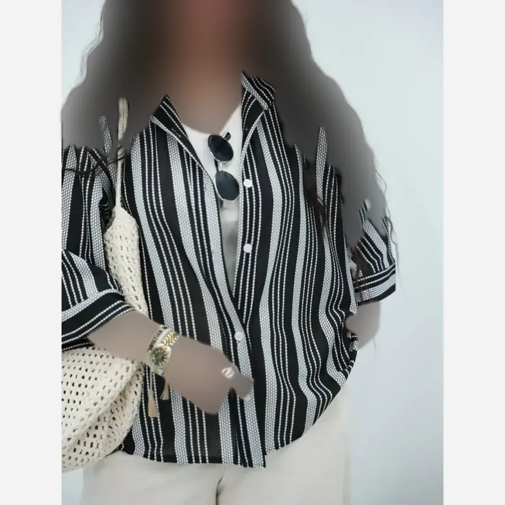 شومیز رولکس دانتل مراکشی فری سایز 36 تا 46 مشکی سفید طوسی خنک با کیفیت