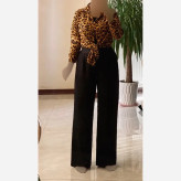شلوار بگ مازراتی زنانه مشکی سایز L تا 2XL