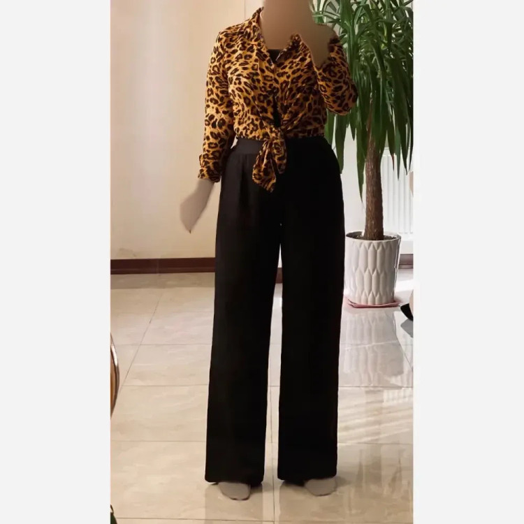 شلوار بگ مازراتی زنانه مشکی سایز L تا 2XL