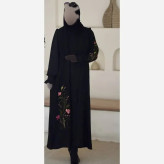 عبا فرشته مشکی الیزه درجه یک تنخور عالی شیک کیفیت تضمینی قد 135 مناسب سایز 38 تا 52