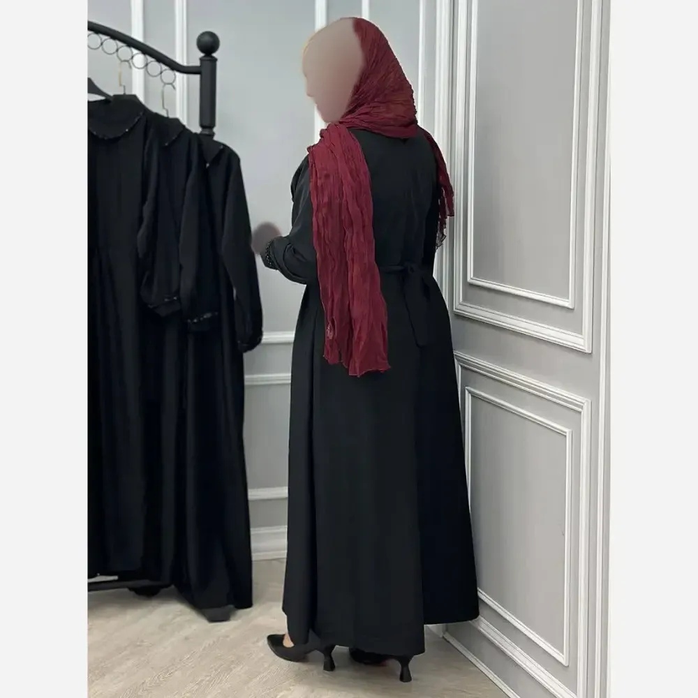 پیراهن زنانه الیزه مشکی طرح کریستال فری سایز 38 تا 46