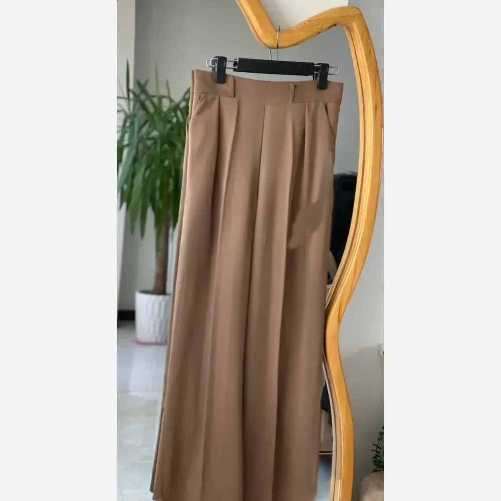 شلوار زنانه کرپ مورگان مجلسی و روزمره جیبدار